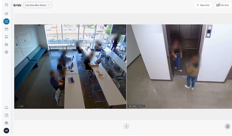 Verkada live face blur bigger ui