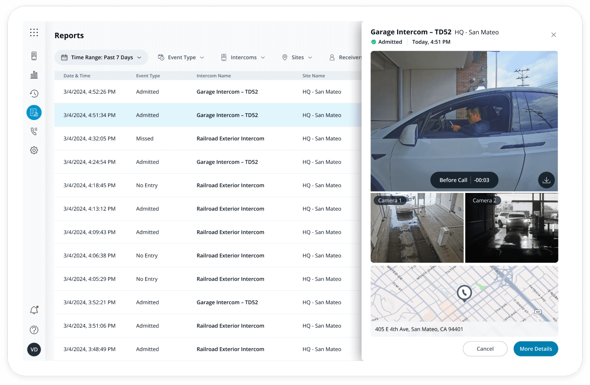 Intercom Events Reporting
