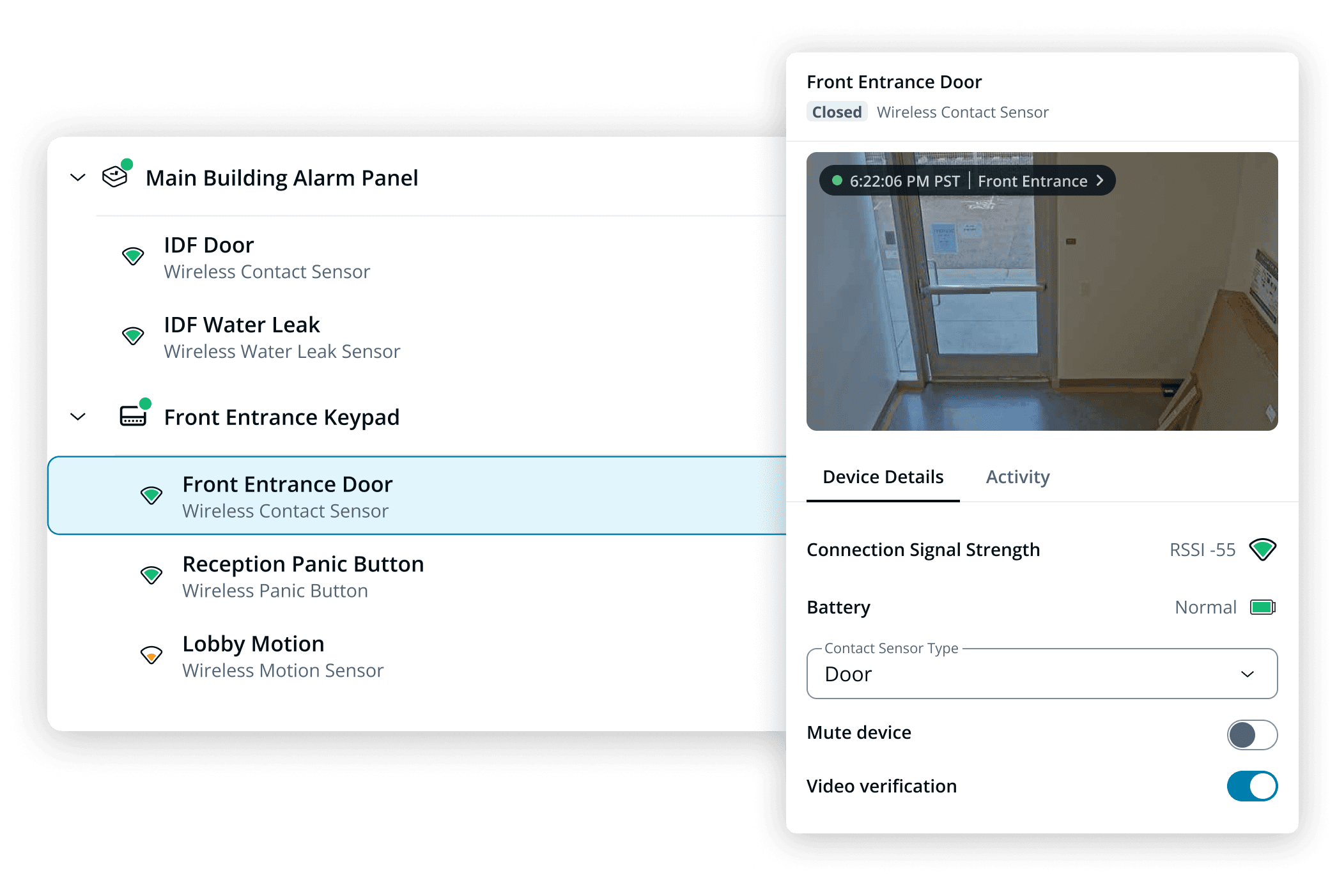 Sensor Command Management