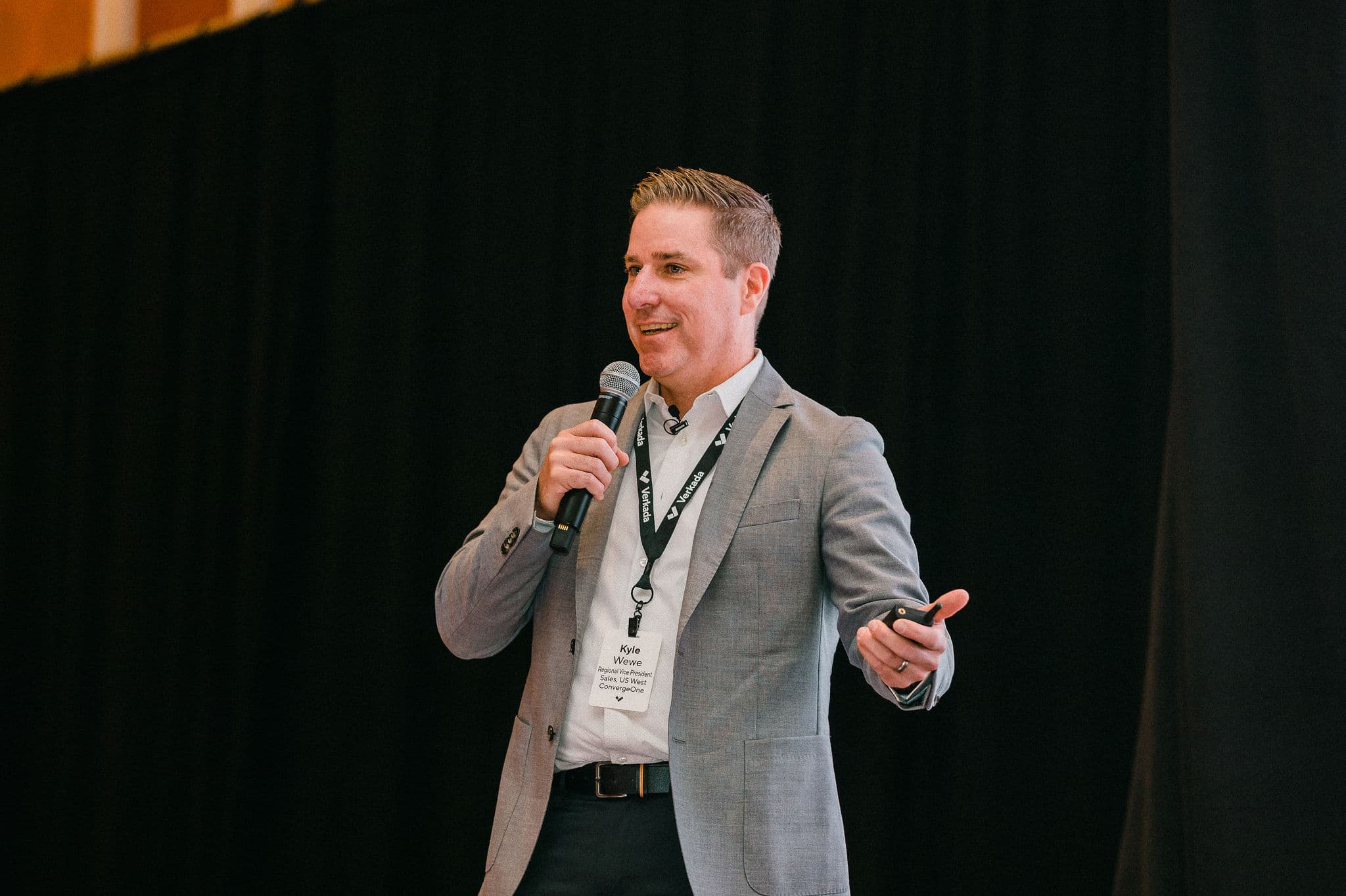 Guest speaker and Verkada Partner Kyle Wewe from ConvergeOne shares his partnership story
