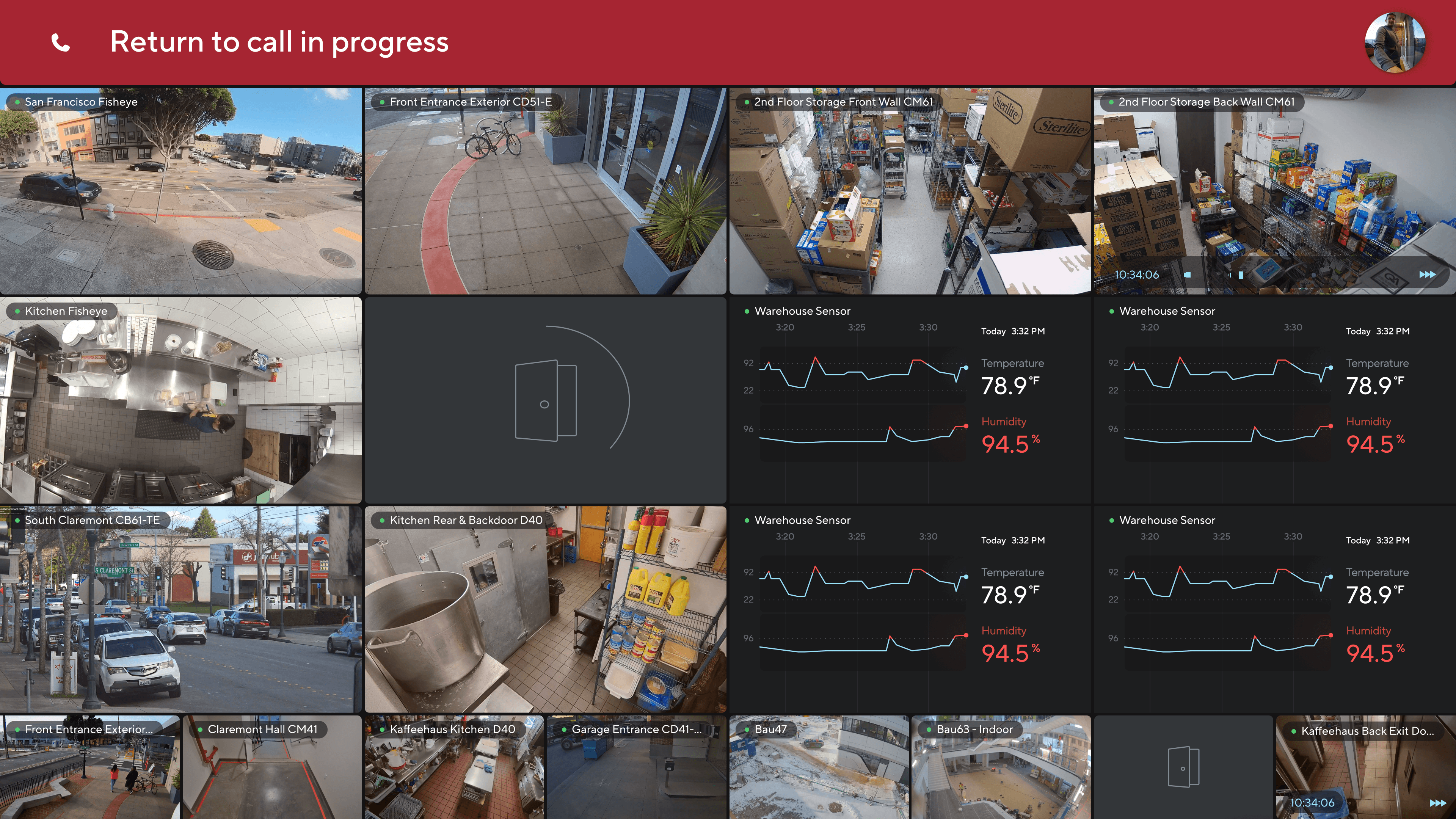 Intercom VX Emergency Call in Progress