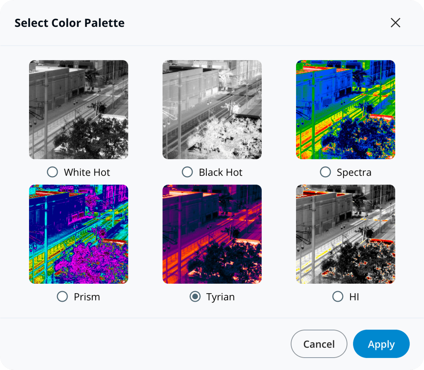 Thermal Color Palettes