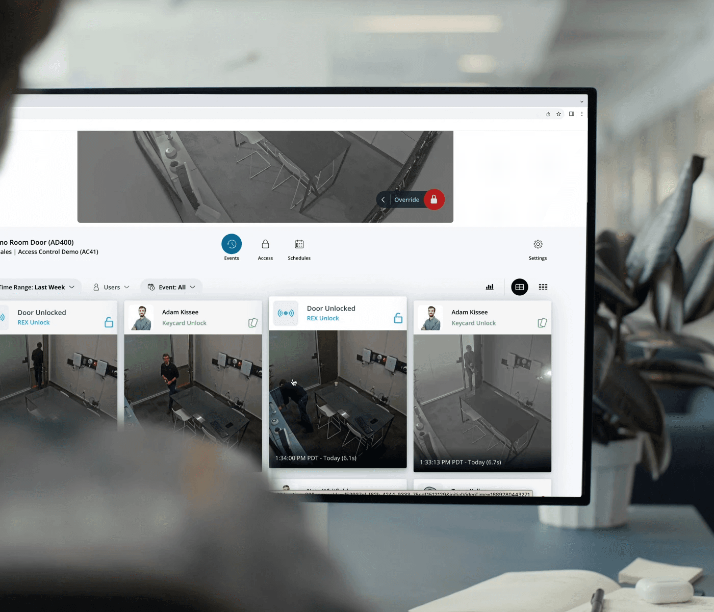 Wireless locks command screenshot