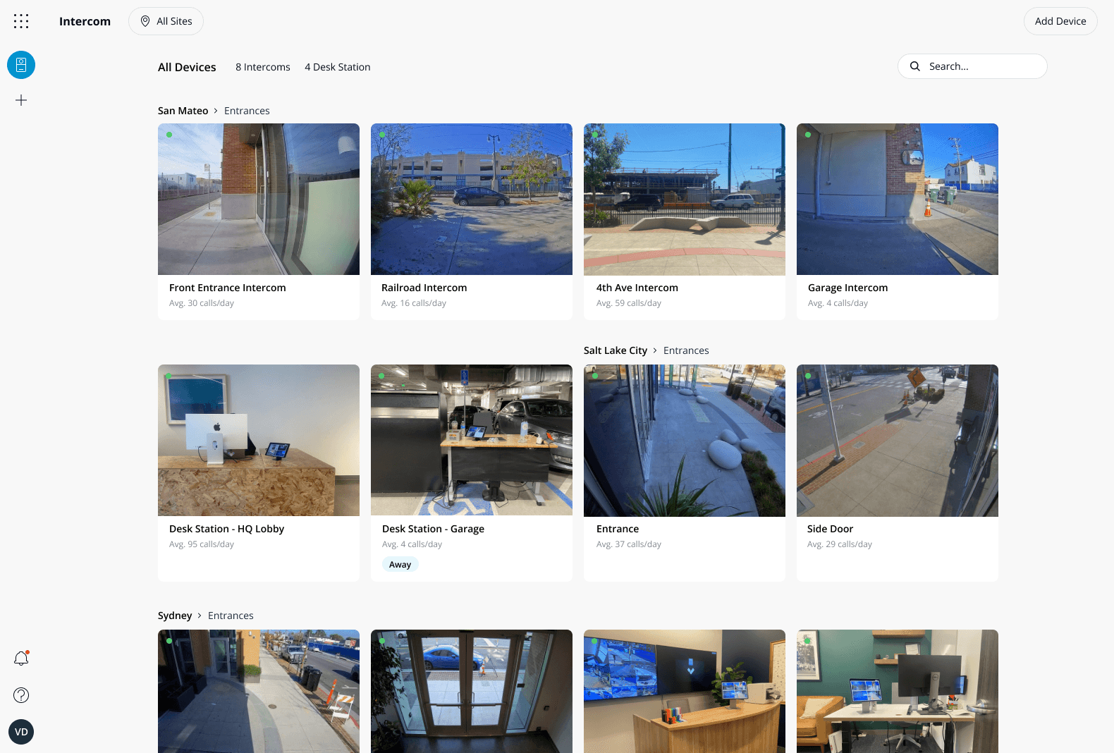 Intercom Software Screenshot