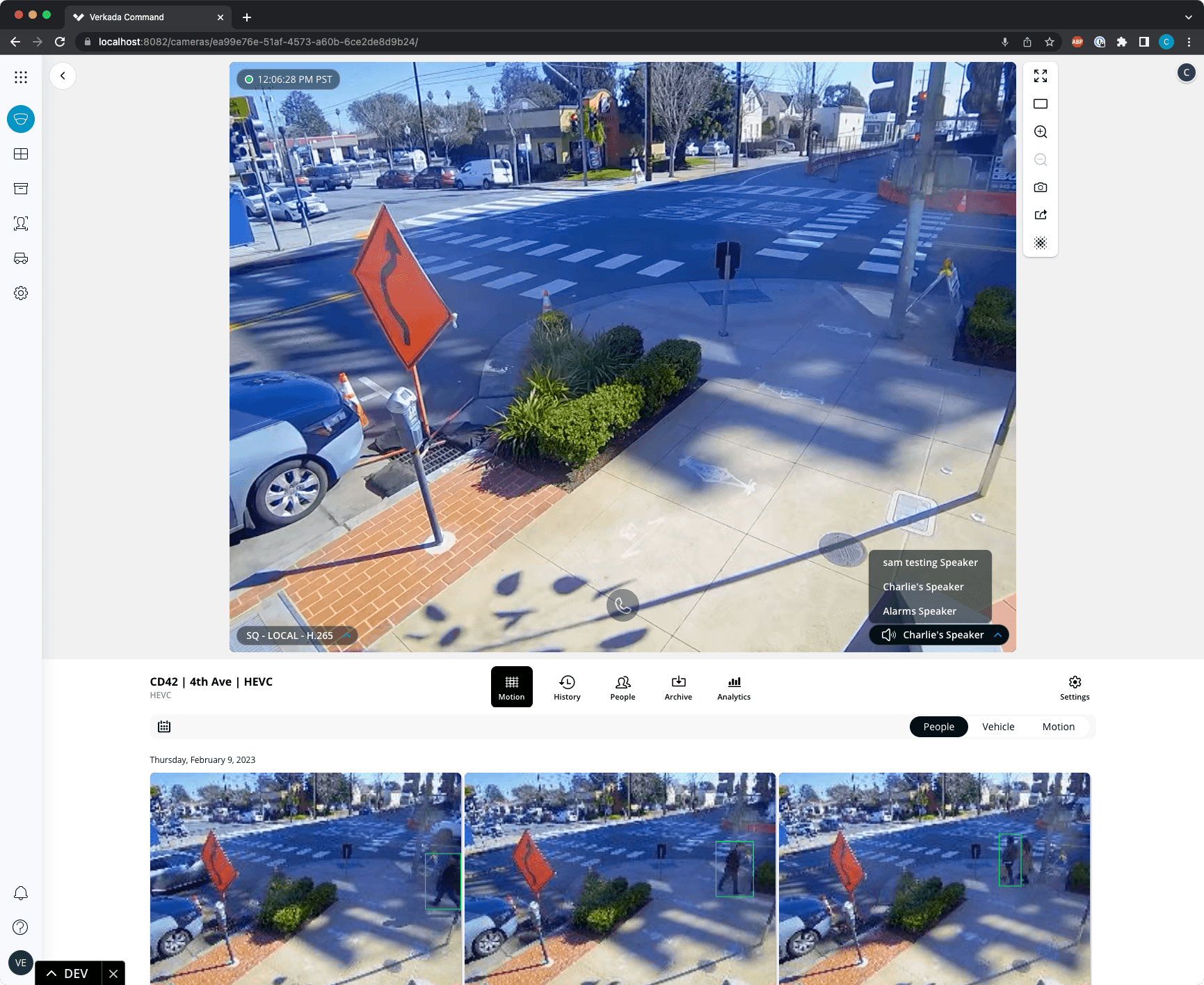 BZ11 speaker selection screenshot