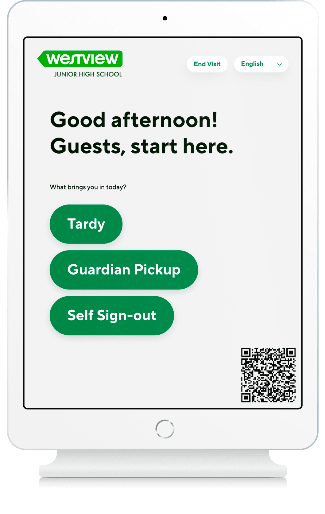Guest tardy pickup ipad