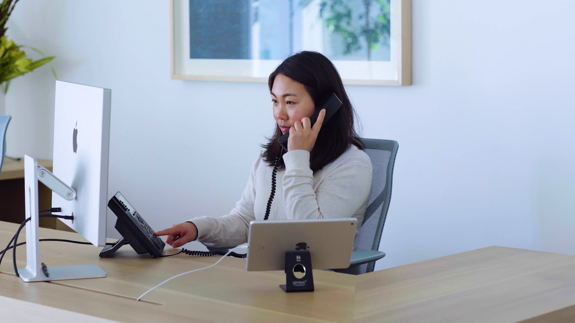 Answer calls on phone lines